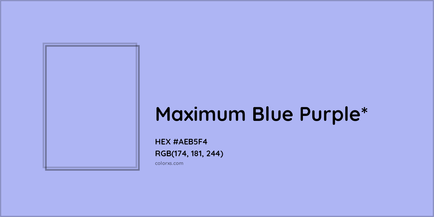 HEX #AEB5F4 Color Name, Color Code, Palettes, Similar Paints, Images