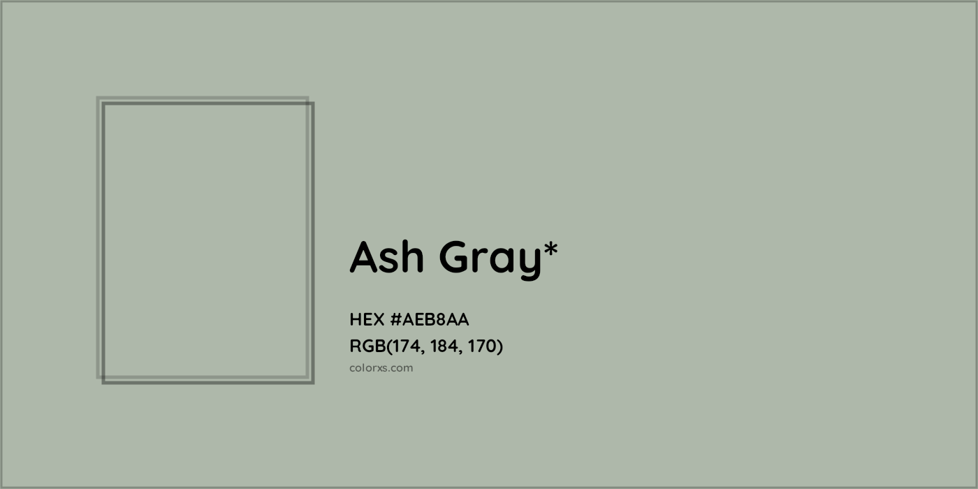 HEX #AEB8AA Color Name, Color Code, Palettes, Similar Paints, Images