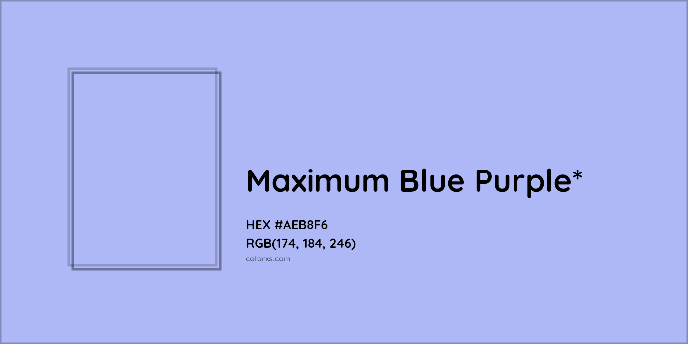 HEX #AEB8F6 Color Name, Color Code, Palettes, Similar Paints, Images