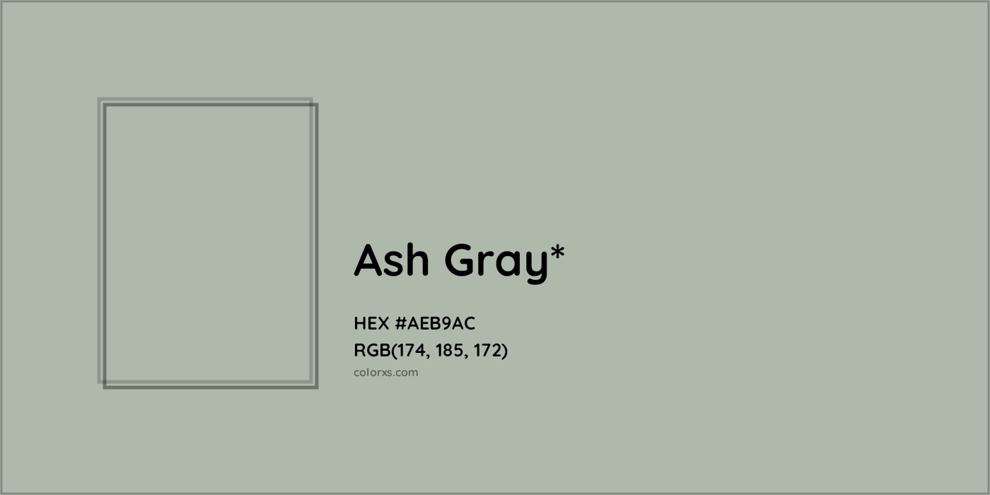 HEX #AEB9AC Color Name, Color Code, Palettes, Similar Paints, Images