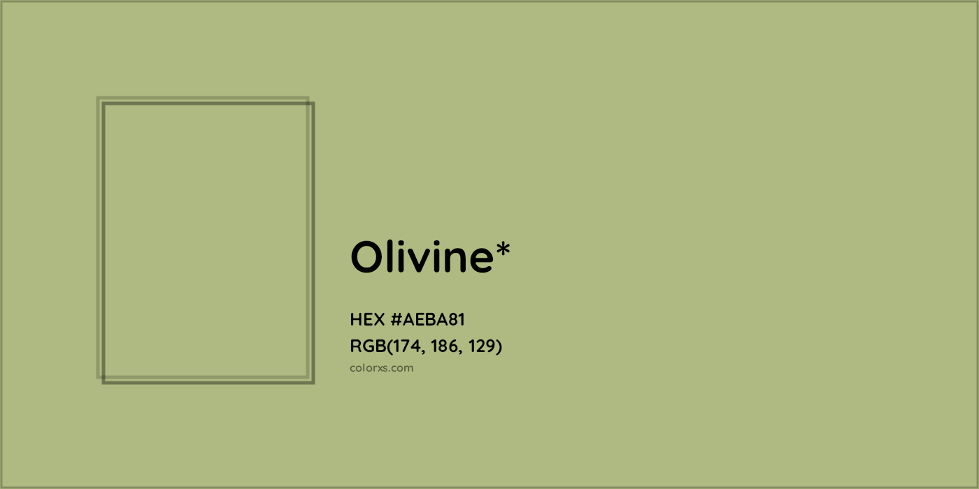HEX #AEBA81 Color Name, Color Code, Palettes, Similar Paints, Images