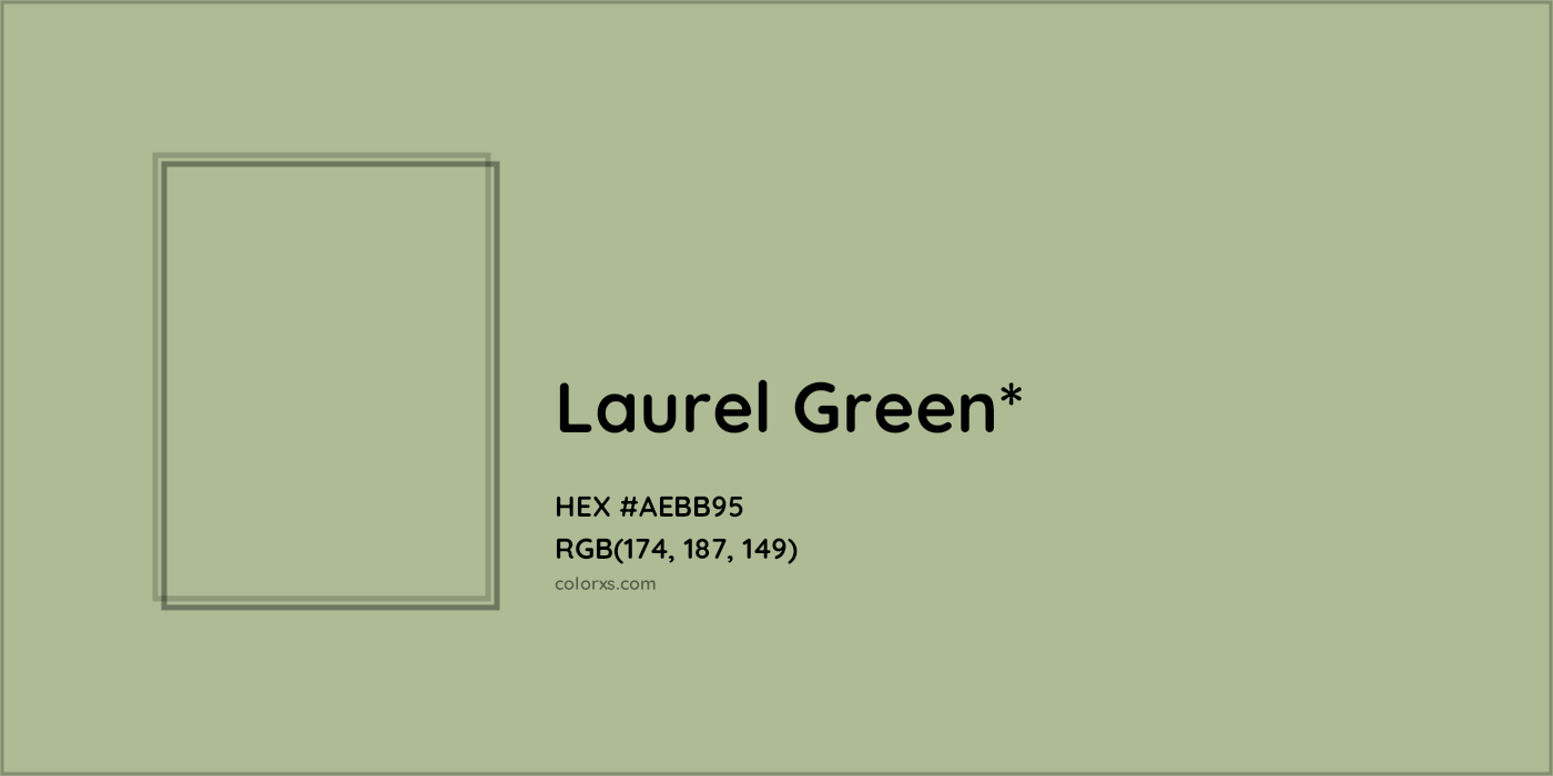 HEX #AEBB95 Color Name, Color Code, Palettes, Similar Paints, Images