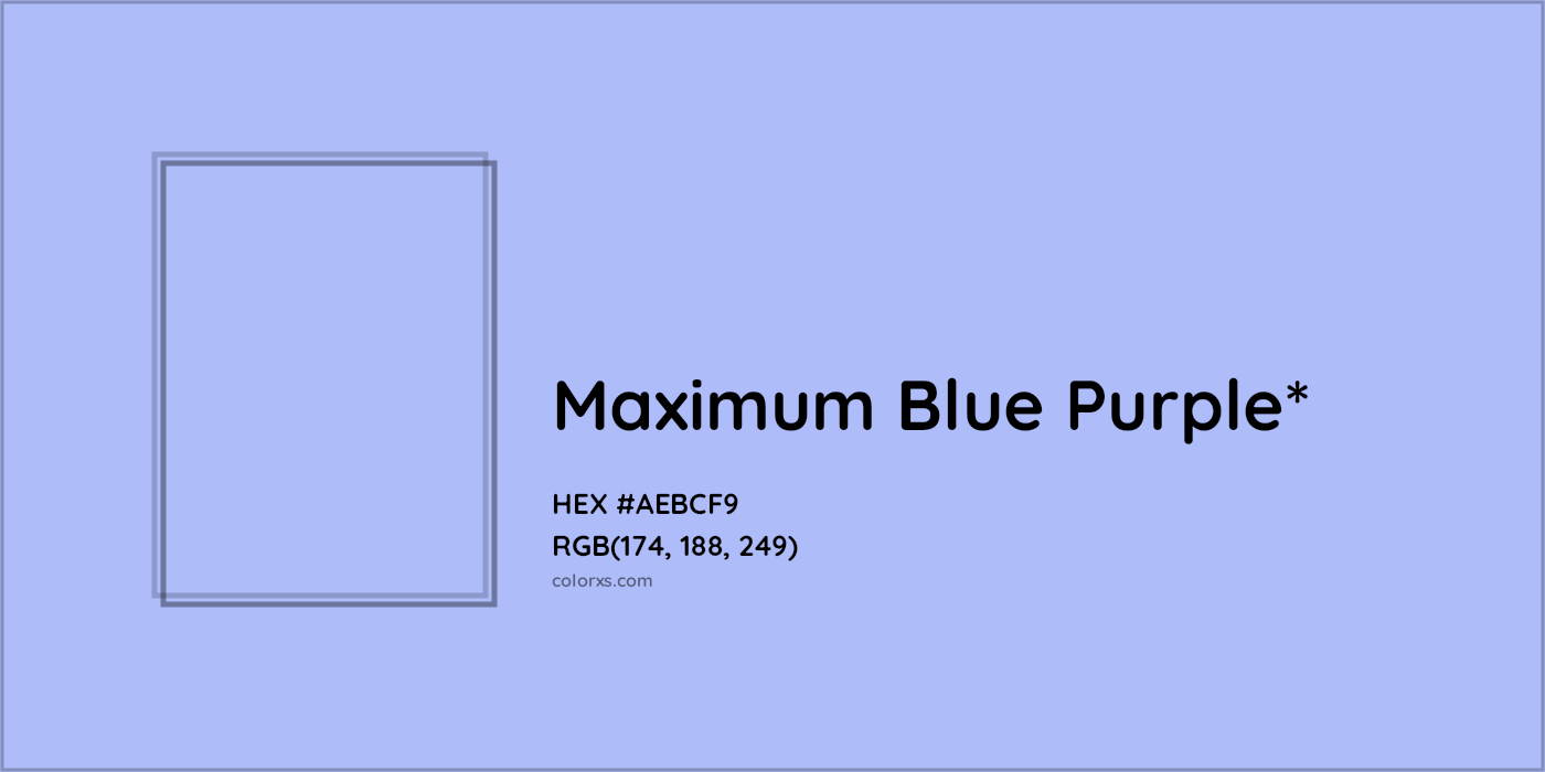 HEX #AEBCF9 Color Name, Color Code, Palettes, Similar Paints, Images