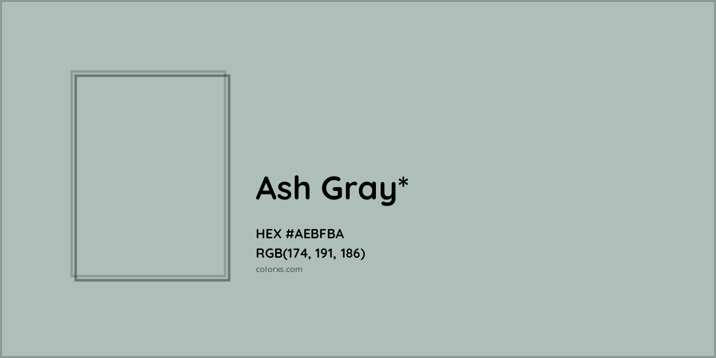 HEX #AEBFBA Color Name, Color Code, Palettes, Similar Paints, Images