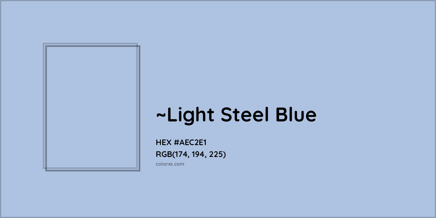 HEX #AEC2E1 Color Name, Color Code, Palettes, Similar Paints, Images