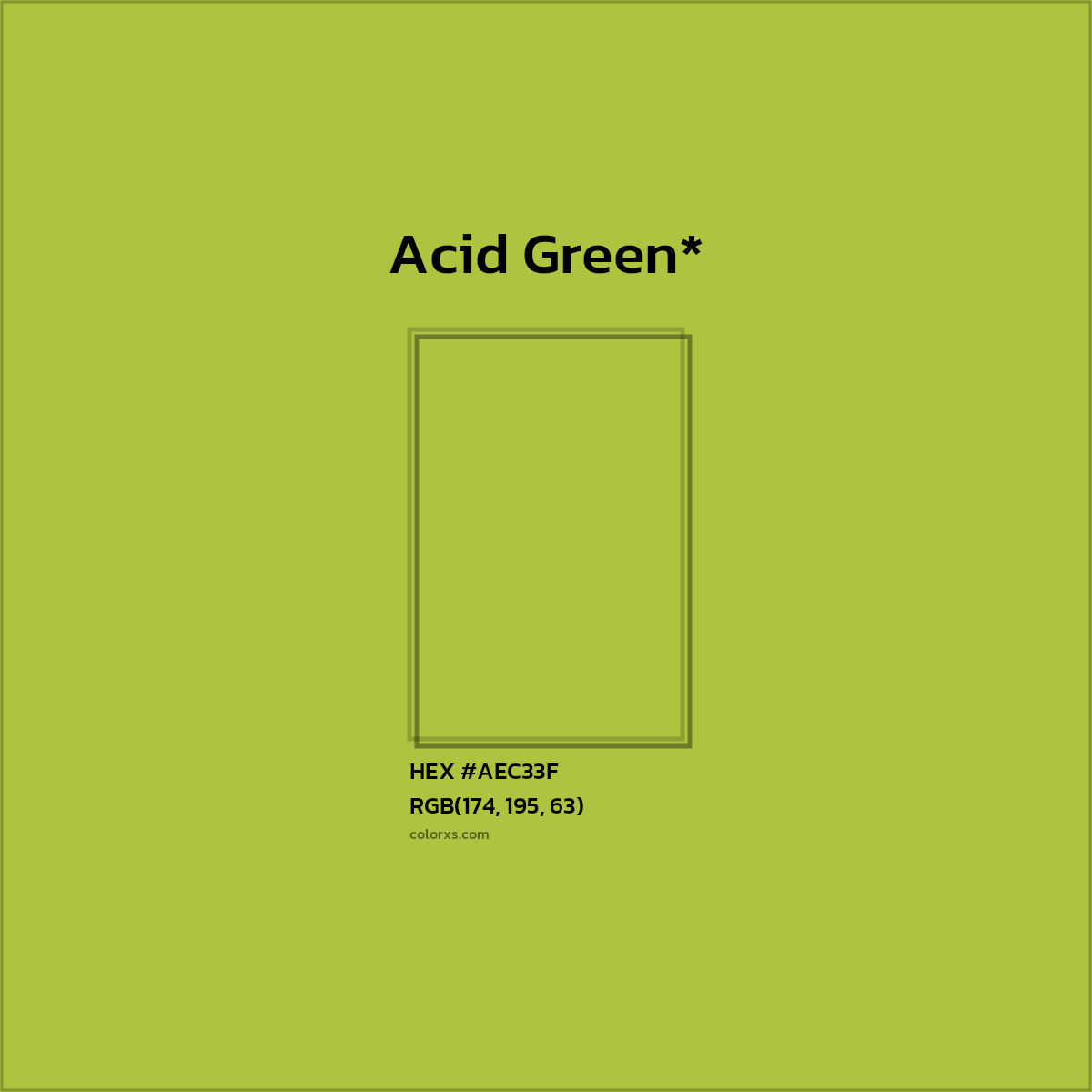 HEX #AEC33F Color Name, Color Code, Palettes, Similar Paints, Images