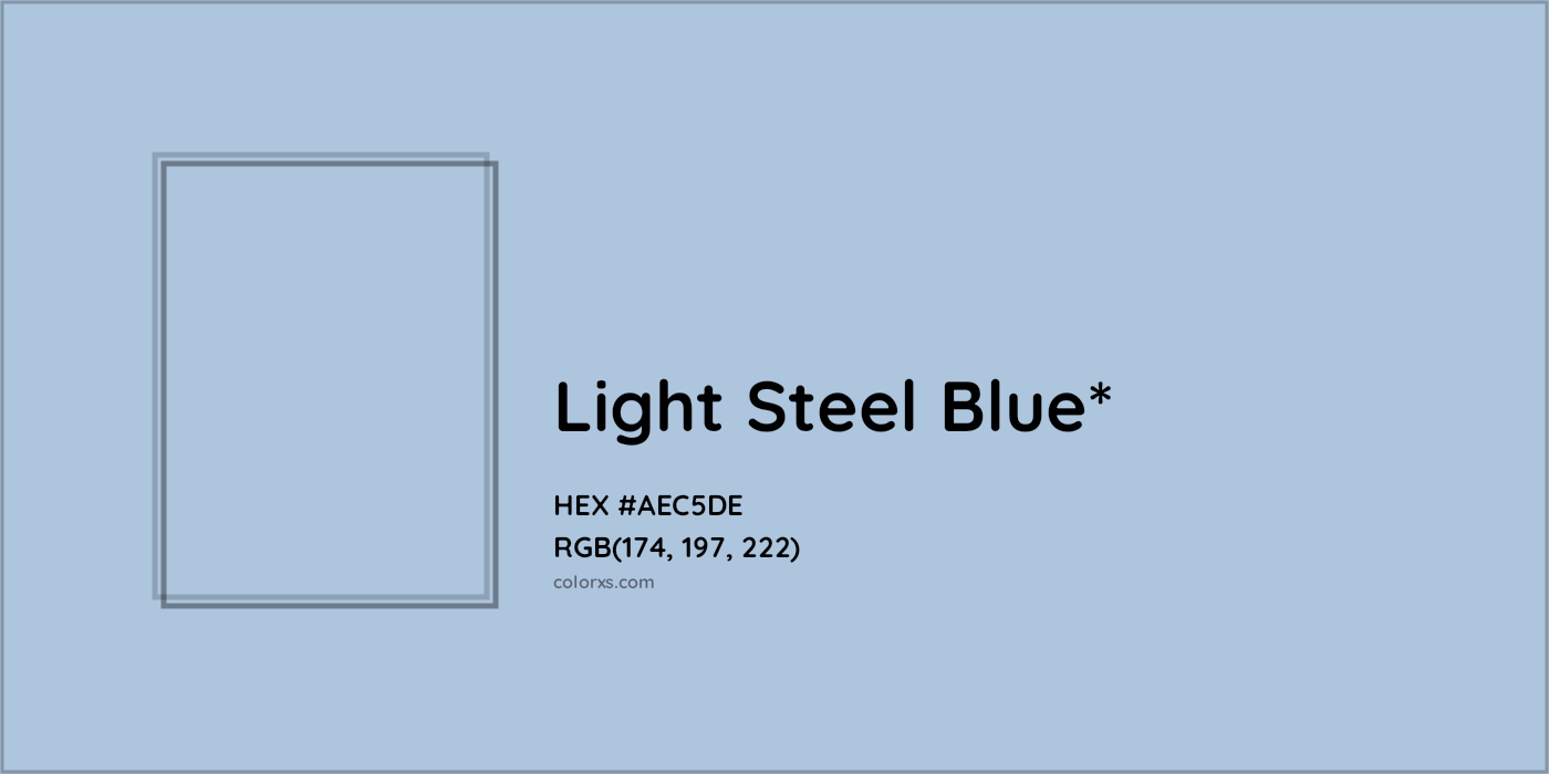 HEX #AEC5DE Color Name, Color Code, Palettes, Similar Paints, Images