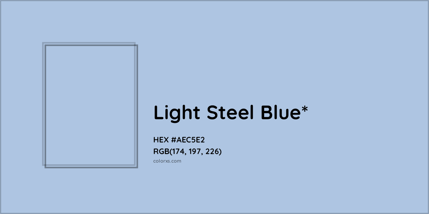 HEX #AEC5E2 Color Name, Color Code, Palettes, Similar Paints, Images