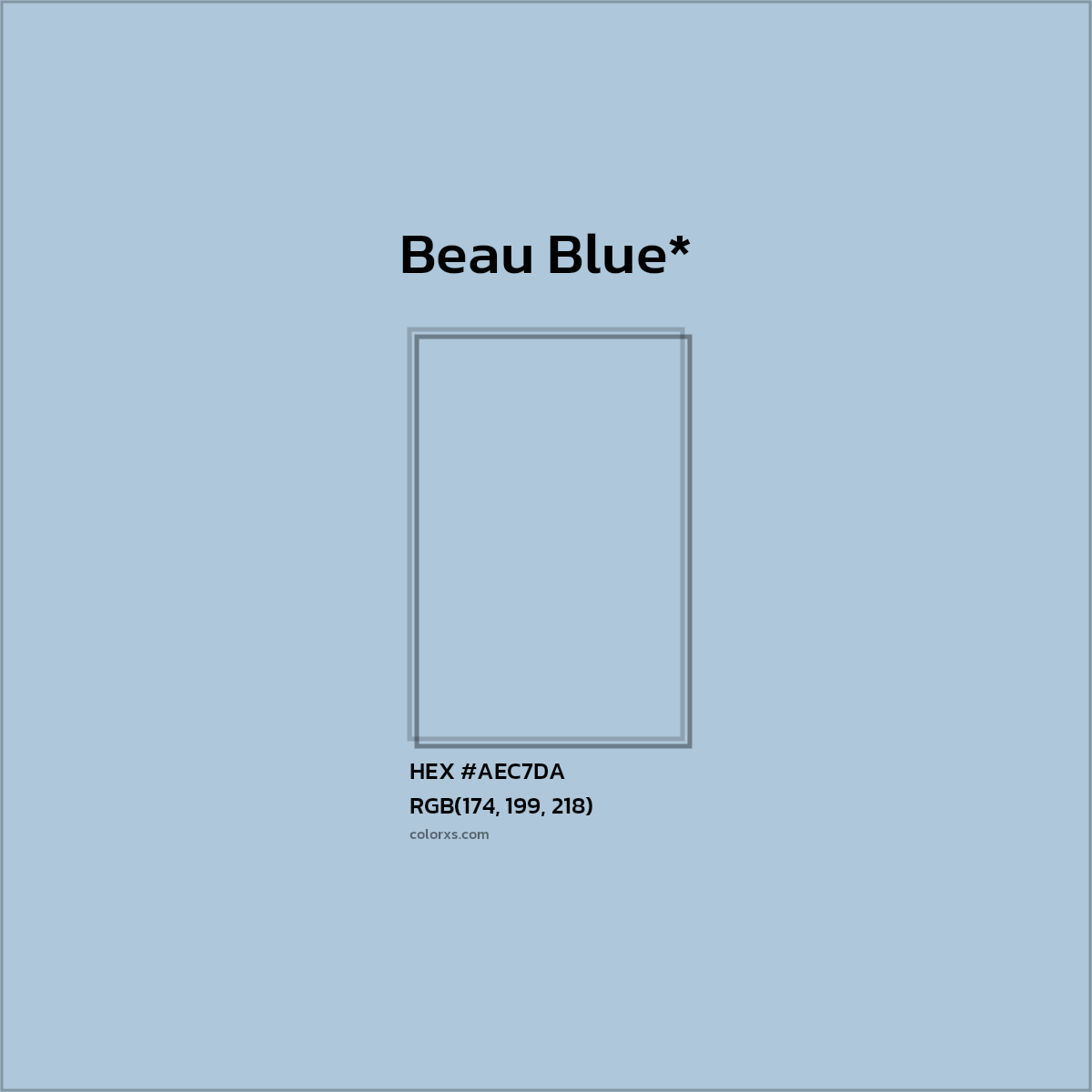 HEX #AEC7DA Color Name, Color Code, Palettes, Similar Paints, Images