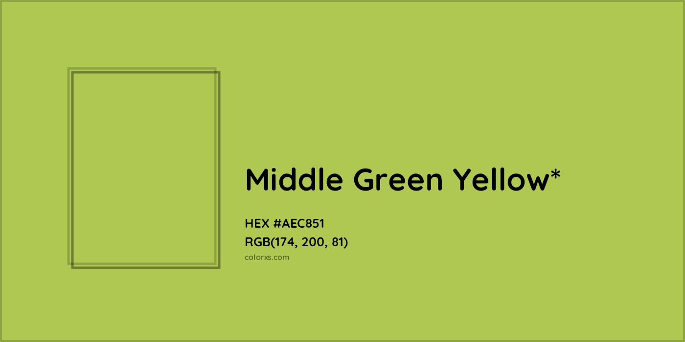 HEX #AEC851 Color Name, Color Code, Palettes, Similar Paints, Images