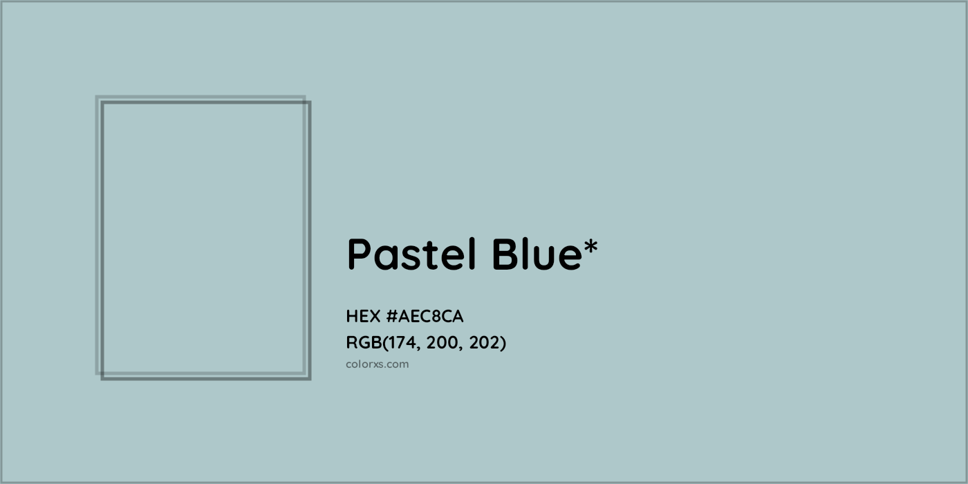 HEX #AEC8CA Color Name, Color Code, Palettes, Similar Paints, Images