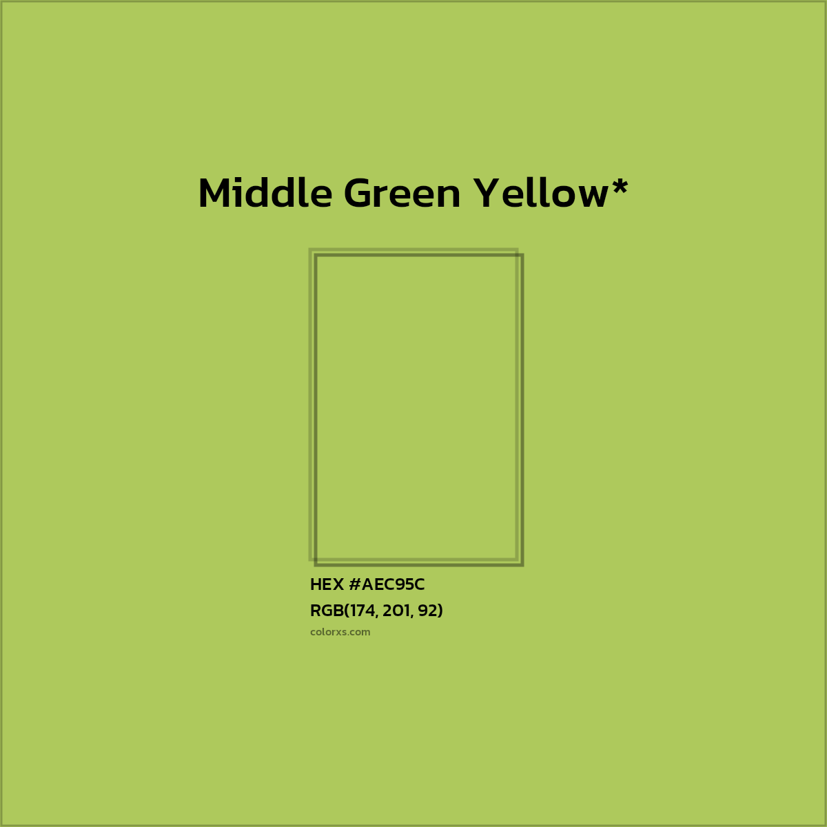 HEX #AEC95C Color Name, Color Code, Palettes, Similar Paints, Images