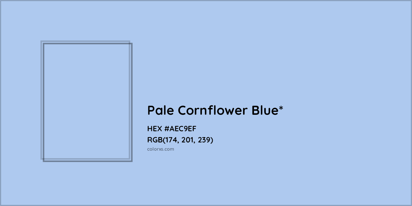 HEX #AEC9EF Color Name, Color Code, Palettes, Similar Paints, Images