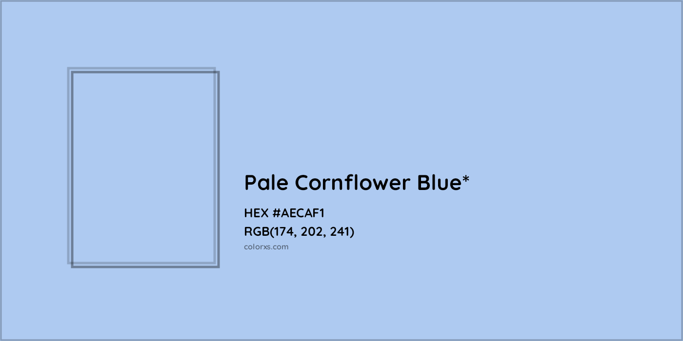HEX #AECAF1 Color Name, Color Code, Palettes, Similar Paints, Images