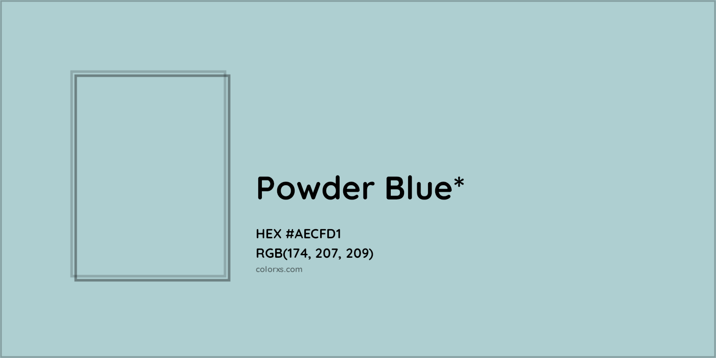 HEX #AECFD1 Color Name, Color Code, Palettes, Similar Paints, Images