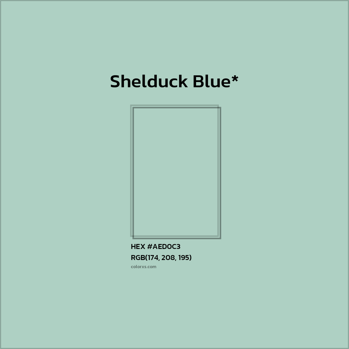 HEX #AED0C3 Color Name, Color Code, Palettes, Similar Paints, Images