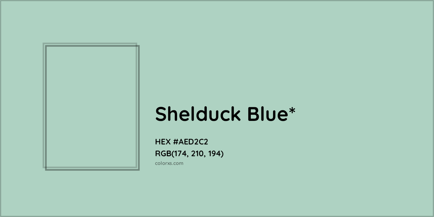 HEX #AED2C2 Color Name, Color Code, Palettes, Similar Paints, Images