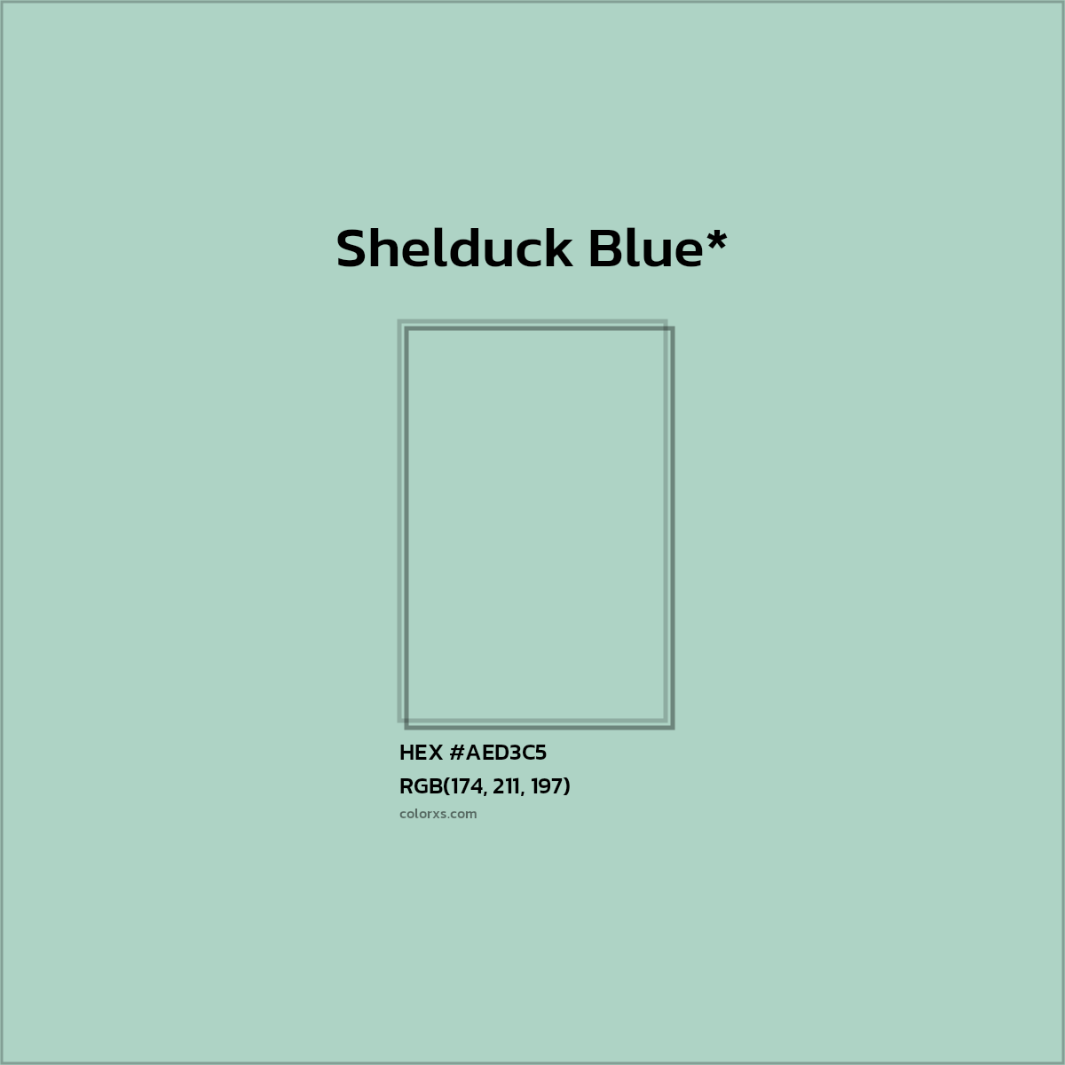 HEX #AED3C5 Color Name, Color Code, Palettes, Similar Paints, Images