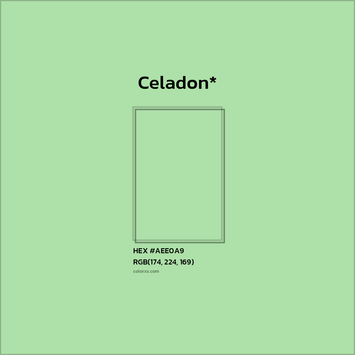 HEX #AEE0A9 Color Name, Color Code, Palettes, Similar Paints, Images