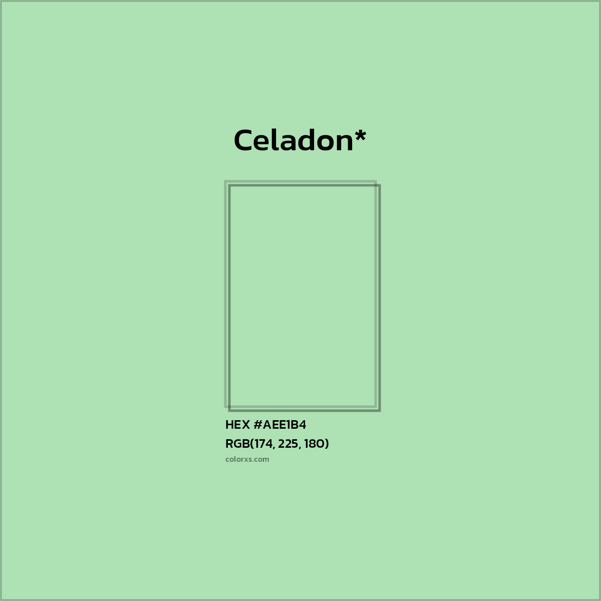 HEX #AEE1B4 Color Name, Color Code, Palettes, Similar Paints, Images