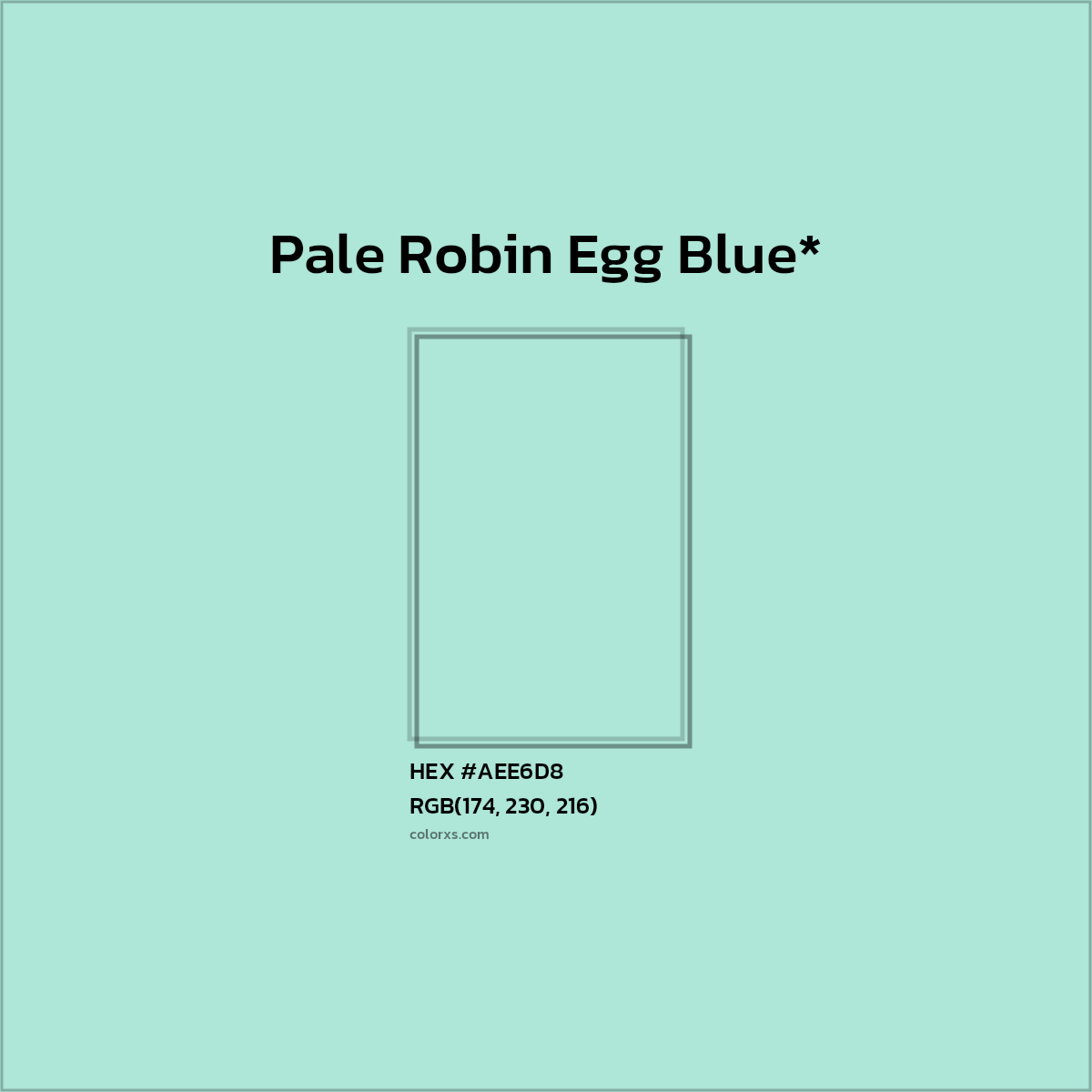 HEX #AEE6D8 Color Name, Color Code, Palettes, Similar Paints, Images