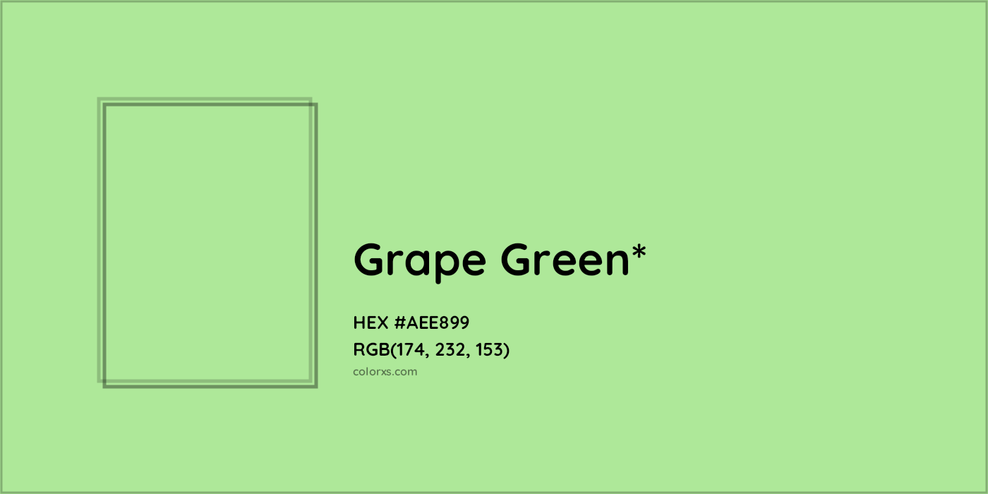 HEX #AEE899 Color Name, Color Code, Palettes, Similar Paints, Images