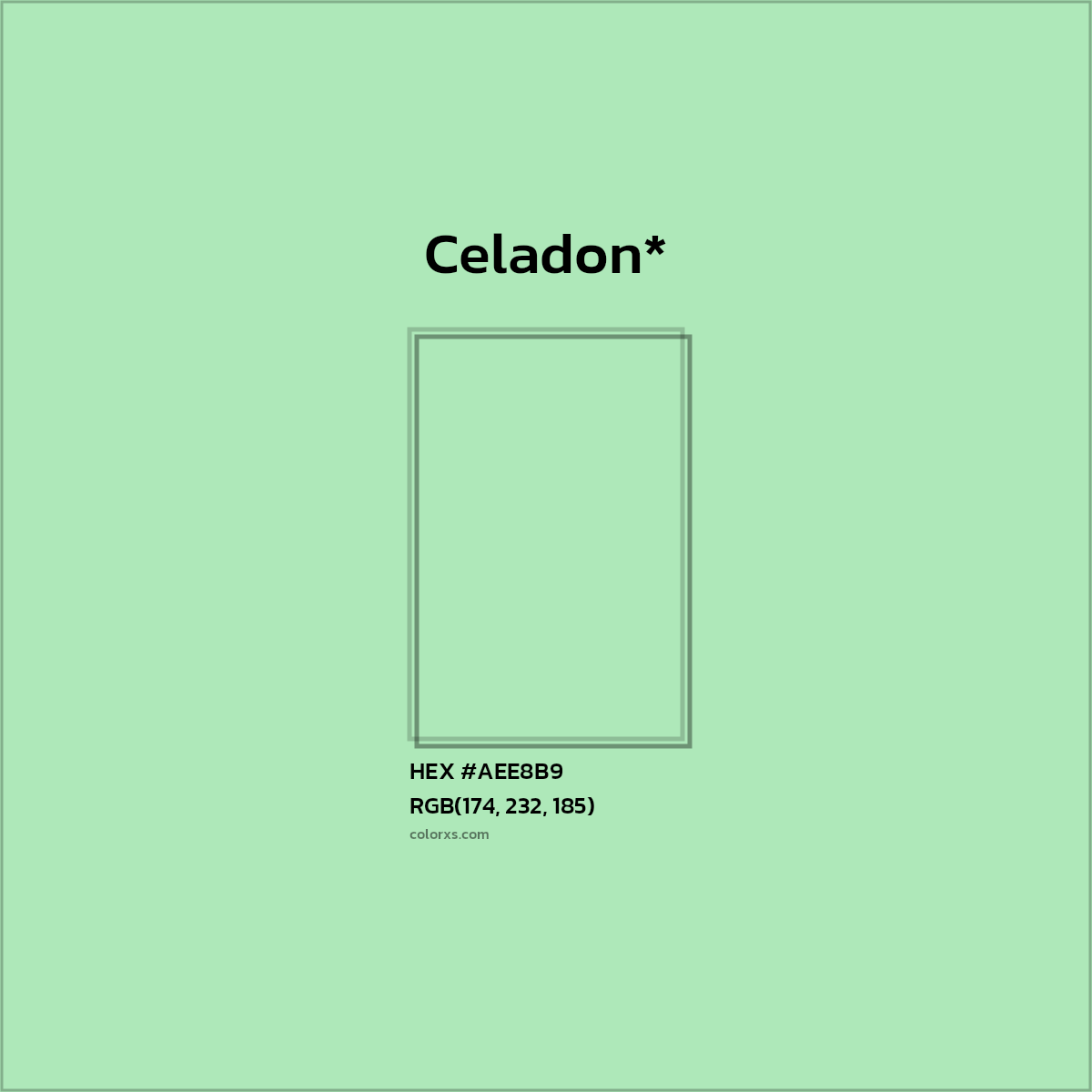 HEX #AEE8B9 Color Name, Color Code, Palettes, Similar Paints, Images