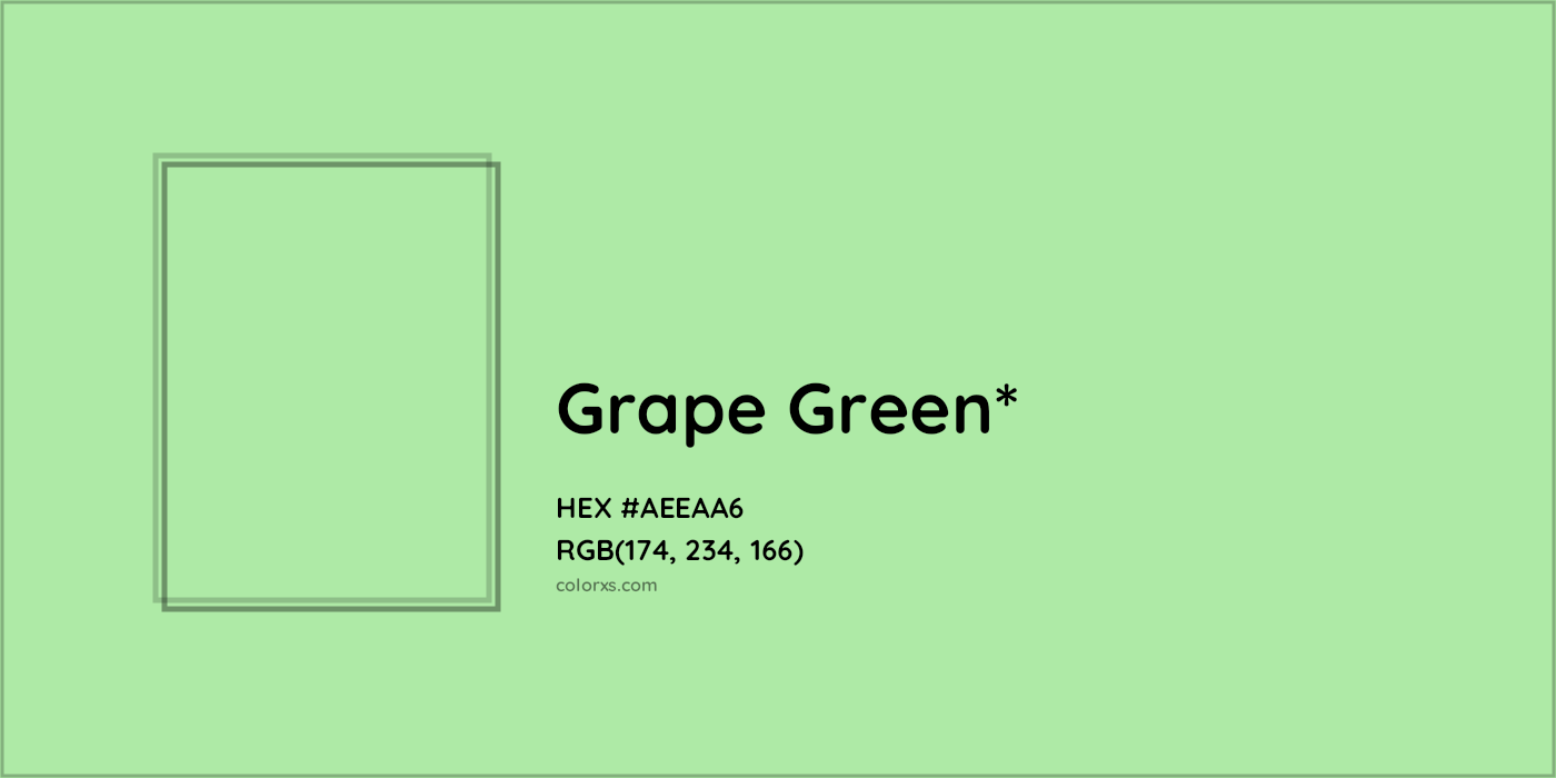 HEX #AEEAA6 Color Name, Color Code, Palettes, Similar Paints, Images
