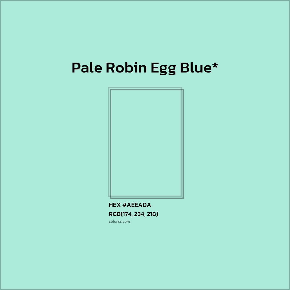 HEX #AEEADA Color Name, Color Code, Palettes, Similar Paints, Images