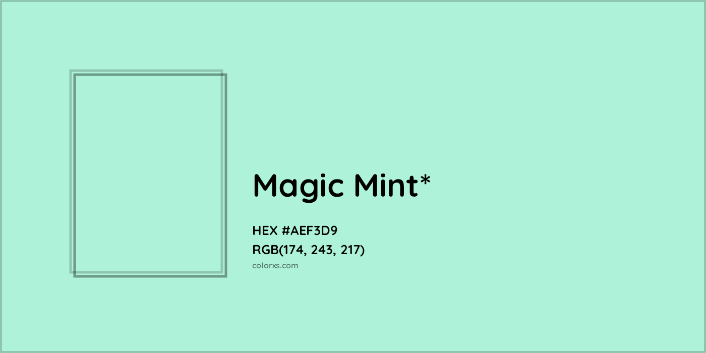 HEX #AEF3D9 Color Name, Color Code, Palettes, Similar Paints, Images