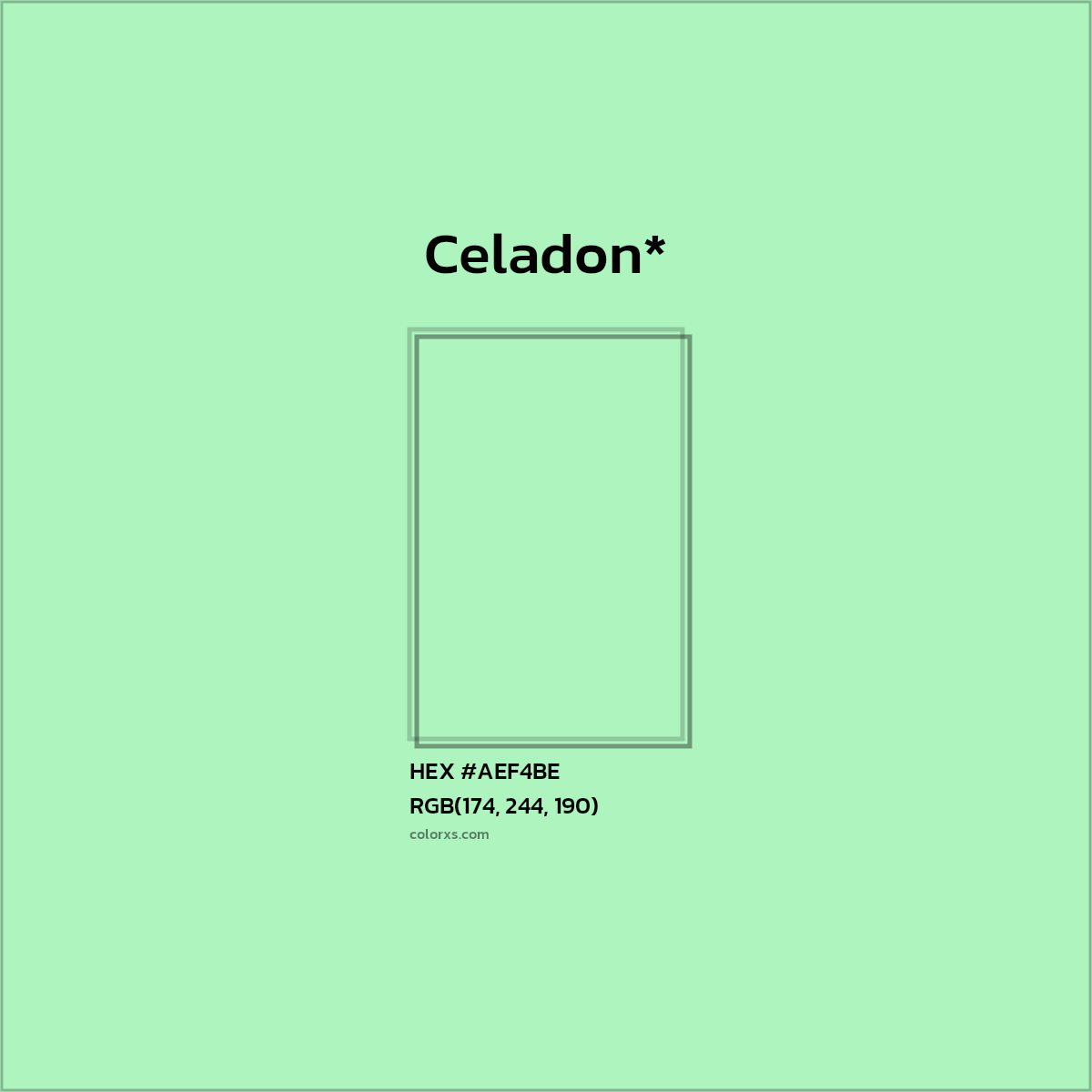HEX #AEF4BE Color Name, Color Code, Palettes, Similar Paints, Images