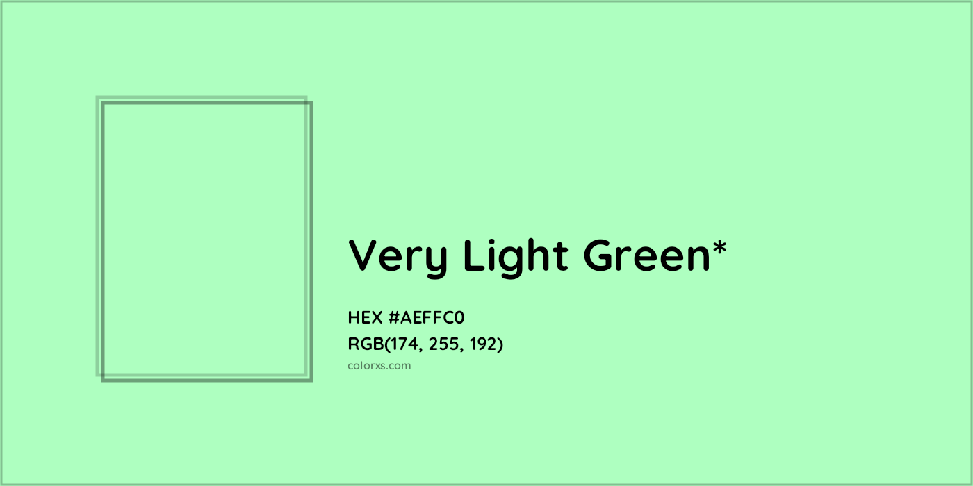 HEX #AEFFC0 Color Name, Color Code, Palettes, Similar Paints, Images