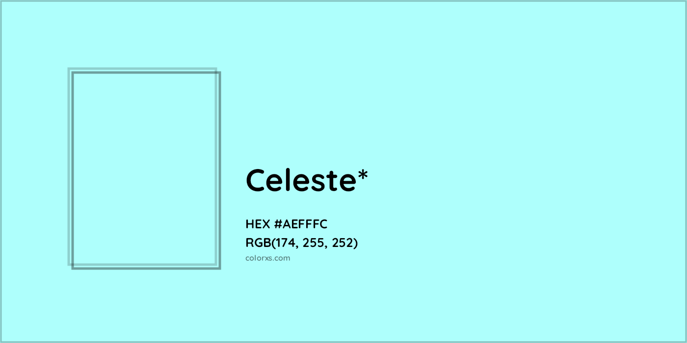 HEX #AEFFFC Color Name, Color Code, Palettes, Similar Paints, Images