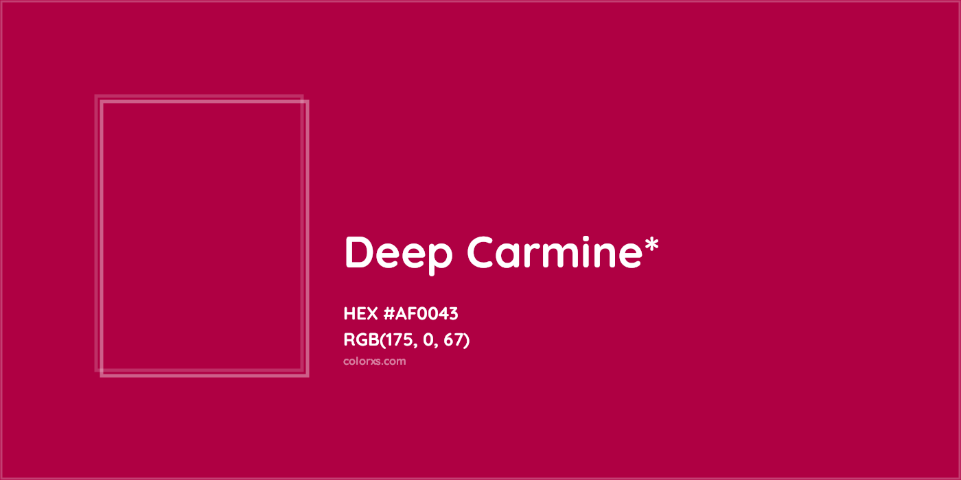 HEX #AF0043 Color Name, Color Code, Palettes, Similar Paints, Images