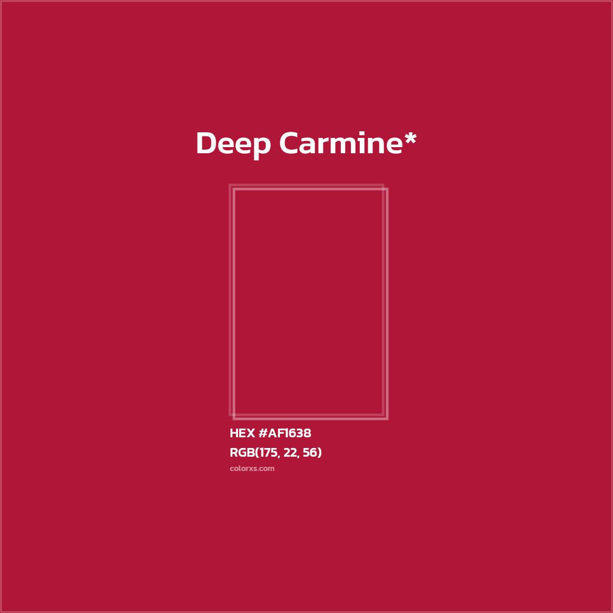 HEX #AF1638 Color Name, Color Code, Palettes, Similar Paints, Images