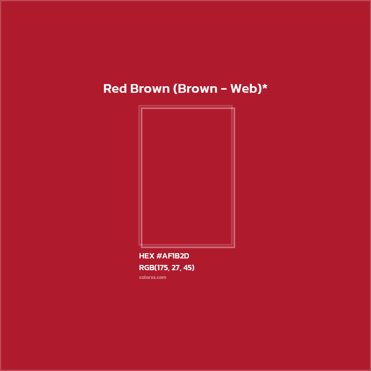 HEX #AF1B2D Color Name, Color Code, Palettes, Similar Paints, Images