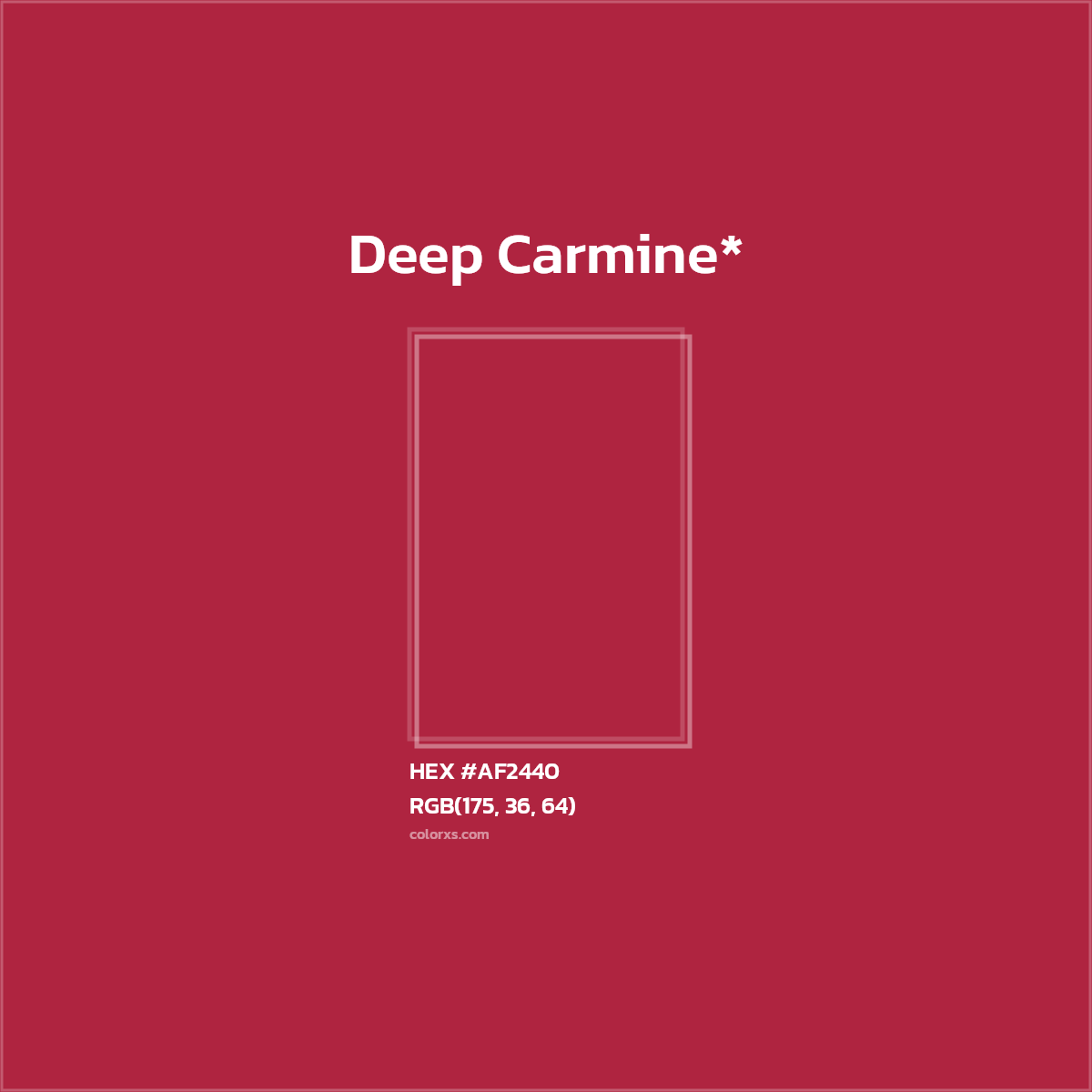 HEX #AF2440 Color Name, Color Code, Palettes, Similar Paints, Images