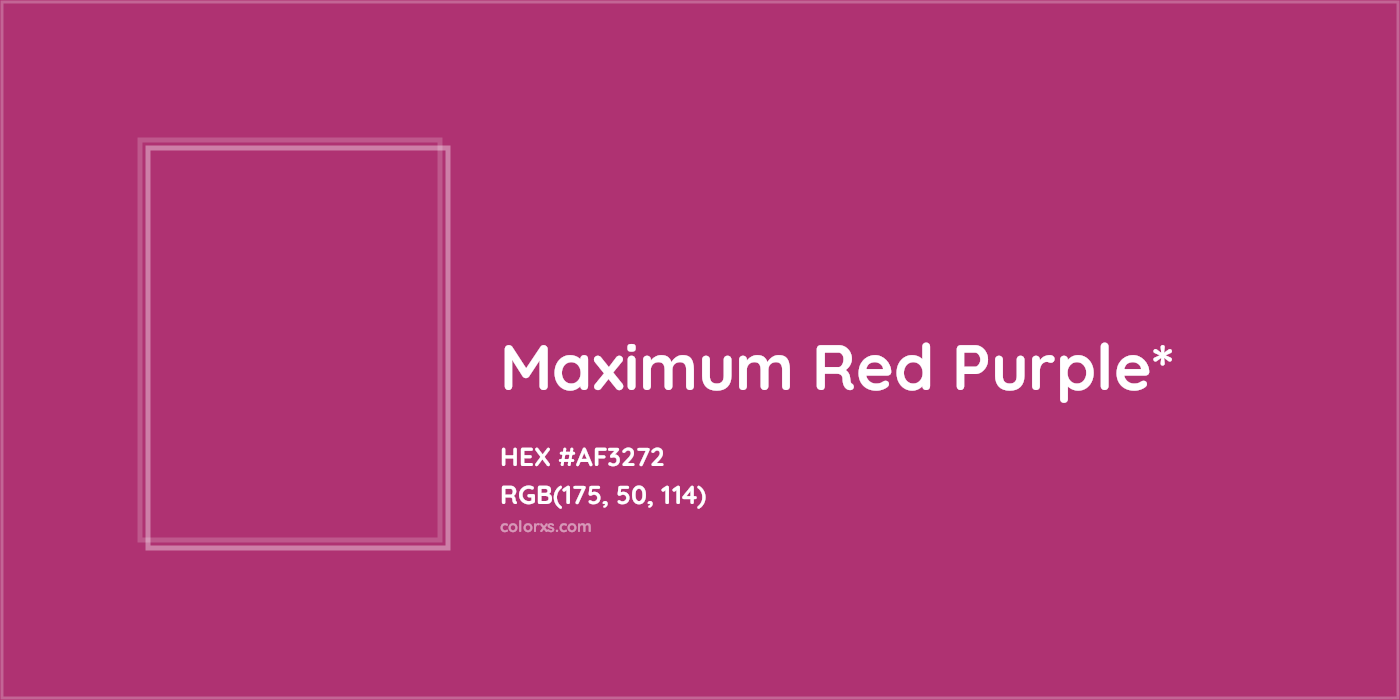 HEX #AF3272 Color Name, Color Code, Palettes, Similar Paints, Images