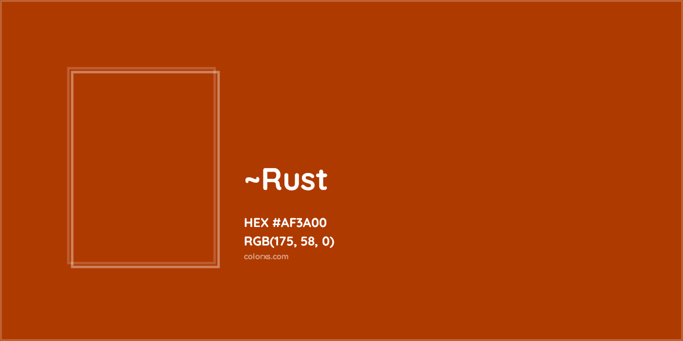 HEX #AF3A00 Color Name, Color Code, Palettes, Similar Paints, Images