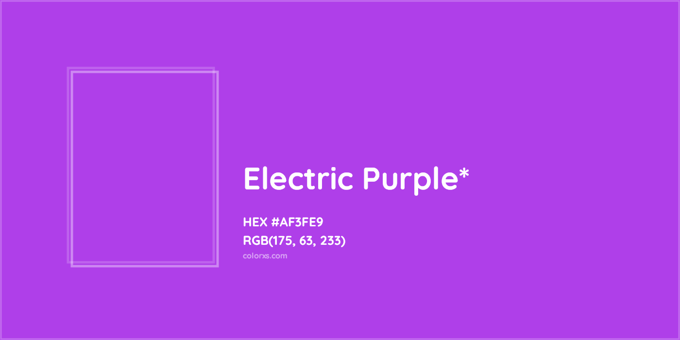 HEX #AF3FE9 Color Name, Color Code, Palettes, Similar Paints, Images