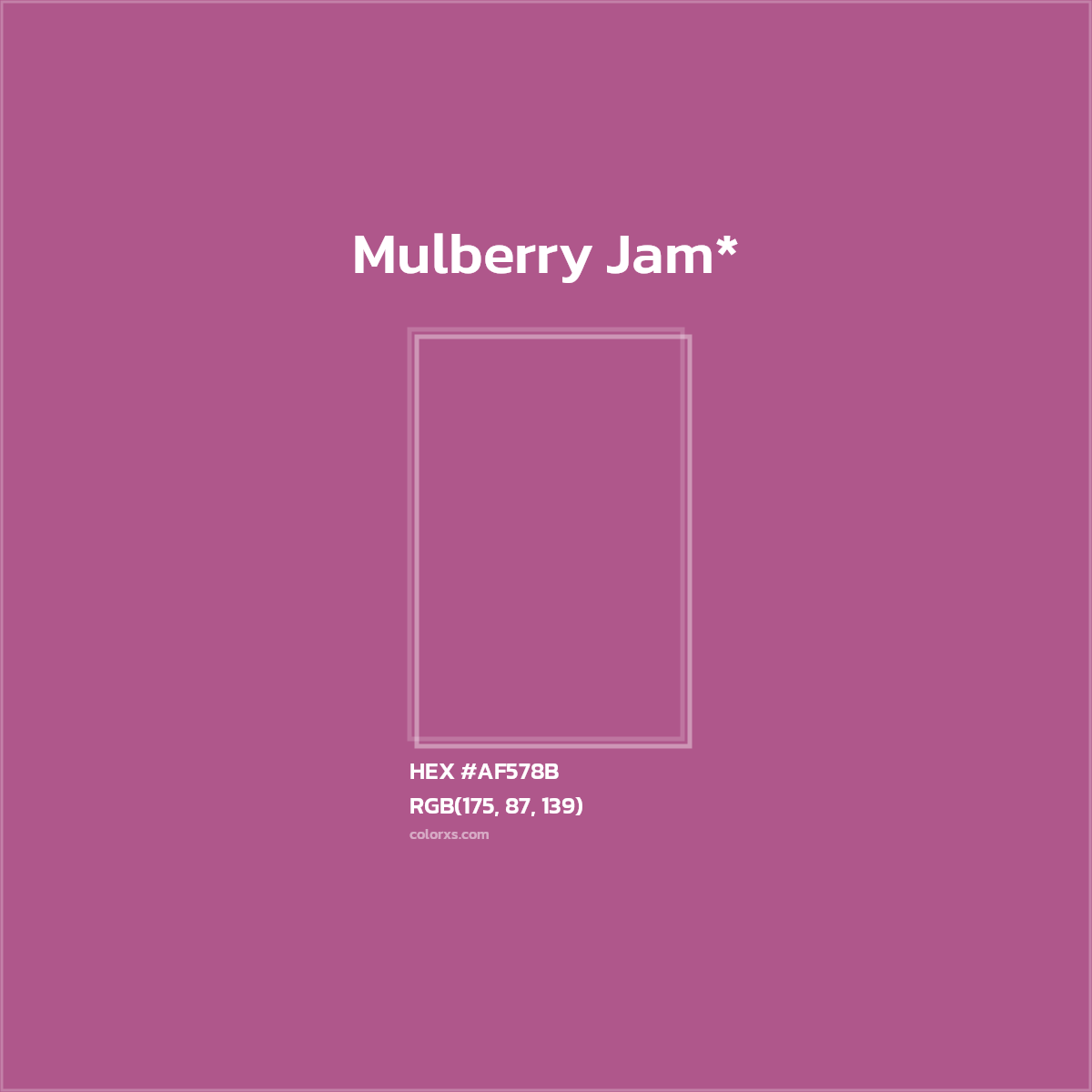 HEX #AF578B Color Name, Color Code, Palettes, Similar Paints, Images