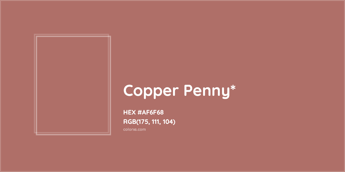 HEX #AF6F68 Color Name, Color Code, Palettes, Similar Paints, Images