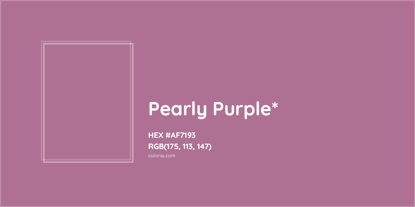 HEX #AF7193 Color Name, Color Code, Palettes, Similar Paints, Images