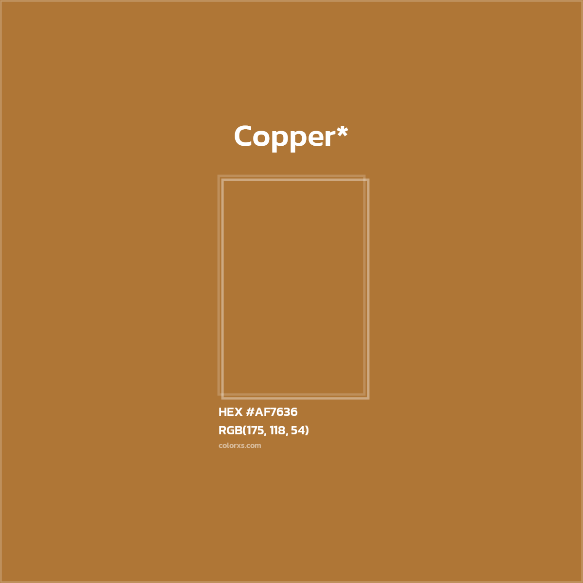 HEX #AF7636 Color Name, Color Code, Palettes, Similar Paints, Images