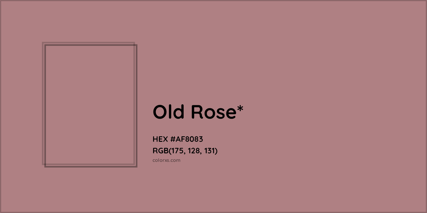 HEX #AF8083 Color Name, Color Code, Palettes, Similar Paints, Images