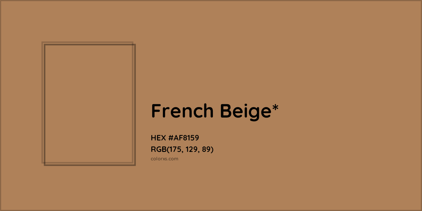 HEX #AF8159 Color Name, Color Code, Palettes, Similar Paints, Images