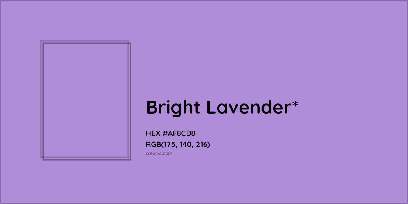 HEX #AF8CD8 Color Name, Color Code, Palettes, Similar Paints, Images