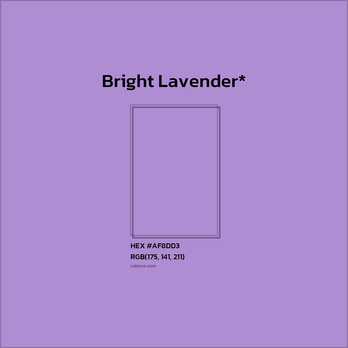 HEX #AF8DD3 Color Name, Color Code, Palettes, Similar Paints, Images