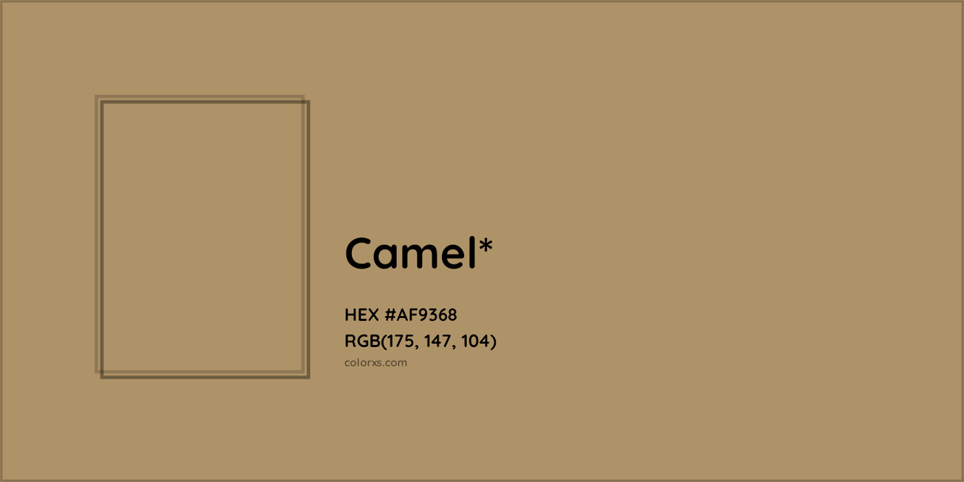 HEX #AF9368 Color Name, Color Code, Palettes, Similar Paints, Images