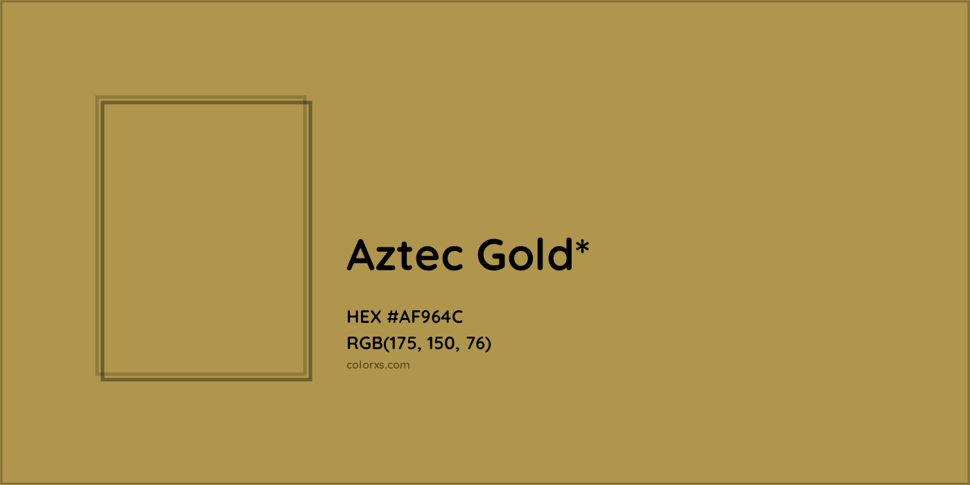 HEX #AF964C Color Name, Color Code, Palettes, Similar Paints, Images